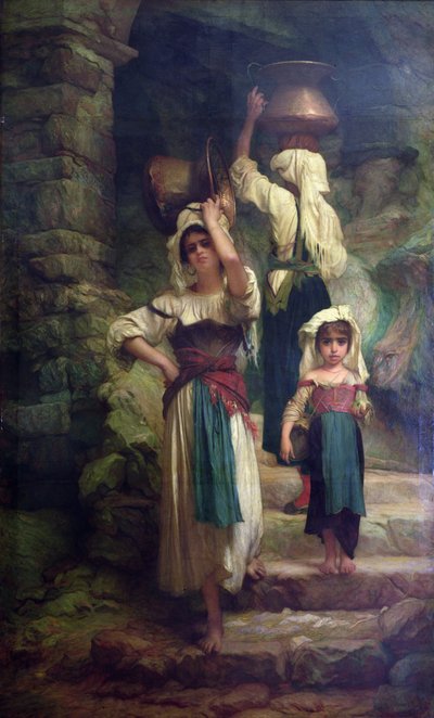 Donne di Cervara, 1858 da Antoine Auguste Ernest Herbert or Hebert