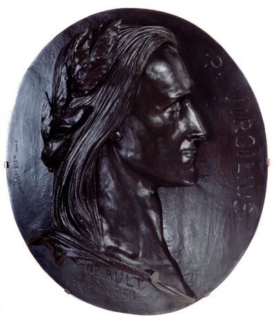 Rappresentazione di Virgilio (Publius Vergilius Maro) poeta latino (70-19 a.C.) da Antoine Augustin Preault