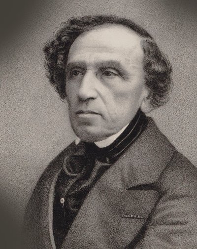 Ritratto del compositore Giacomo Meyerbeer 1791-1864, 1860 da Antoine Barbizet