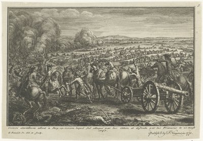 Attacco degli Alleati a un convoglio di artiglieria francese, 1747 da Antoine Benoist