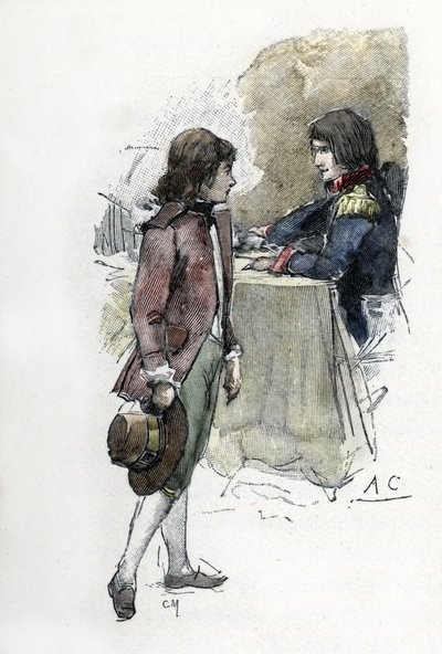 Il figlio di Giuseppina, Eugenio di Beauharnais (1781-1824) reclama la spada di suo padre Alexandre de Beauharnais al genero Napoleone Bonaparte (1769-1821) da Antoine Calbet