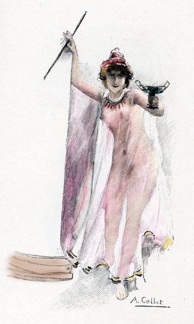Odissea di Omero: "Circe la maga" Illustrazione di Antoine Calbet per "L