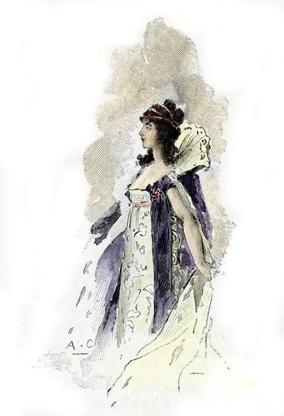Ritratto di Désirée Clary (1777-1860) Regina di Svezia nel 1818 (Disegno di Antoine Calbet da 