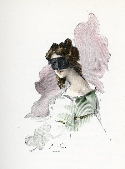 Ritratto di una misteriosa amante di Napoleone I frequentata circa 1803 e soprannominata la dama di Saint-Cloud da Antoine Calbet