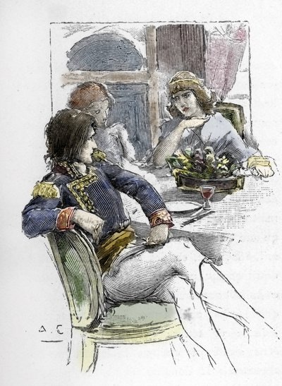 La cantante Giuseppina Grassini (1773-1850) era giovane alla presenza di Berthier nella stanza del primo console Napoleone Bonaparte che divenne il suo amante da Antoine Calbet