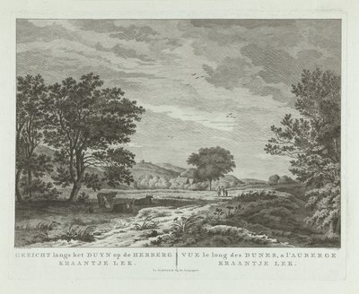 Paesaggio dunale con famiglia che passeggia da Antoine Cardon