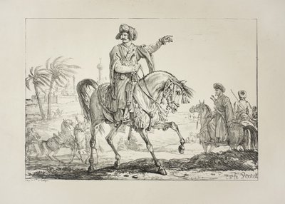 Capo Mamelucco, c.1817 da Antoine Charles Horace Vernet