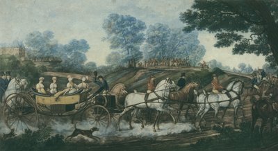 Incontro di caccia, inciso da Philibert Louis Debucourt, inizio XIX secolo da Antoine Charles Horace Vernet