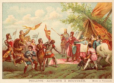 Filippo Augusto di Francia a Bouvines, 1214 da Antoine Charles Horace Vernet