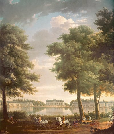 Castello di Benrath da Antoine Charles Horace Vernet