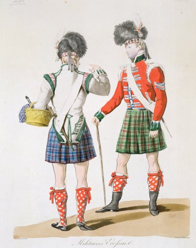 Soldati scozzesi da Antoine Charles Horace Vernet
