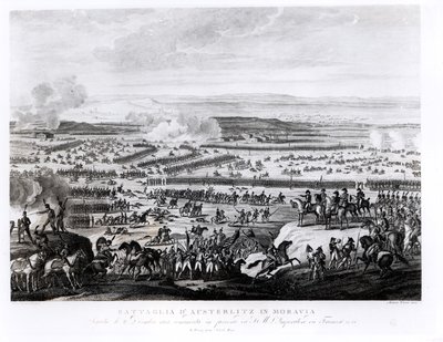 La battaglia di Austerlitz in Moravia, 2 dicembre 1805, inciso da Antonio Verico (n. c.1775) da Antoine Charles Horace Vernet