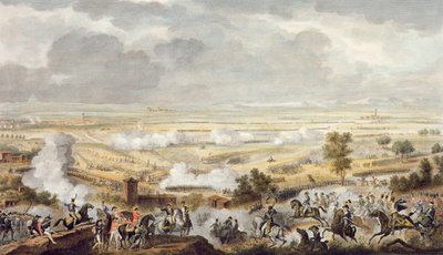 La battaglia di Marengo, 23 Prairial, Anno 8 (12 giugno 1800) incisa da Jean Duplessi-Bertaux (1747-1819) da Antoine Charles Horace Vernet