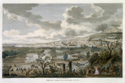 La cattura di Napoli, 2 Pluvioso, Anno 7 (23 gennaio 1799) inciso da Jean Duplessi-Bertaux (1747-1819) da Antoine Charles Horace Vernet