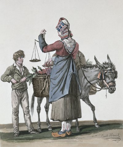 Il venditore di ciliegie da Antoine Charles Horace Vernet