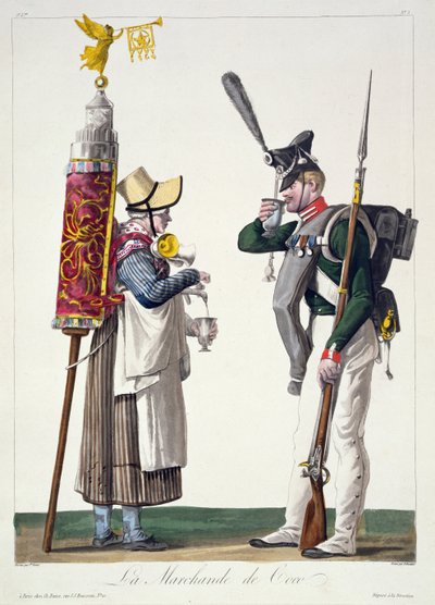 Il venditore di cacao da Antoine Charles Horace Vernet