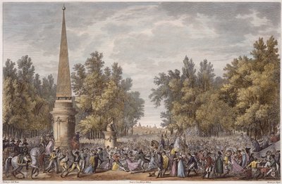 La Festa di Virgilio a Mantova, 24 Vendemiaire, Anno 6 (Ottobre 1797) inciso da Georges Malbeste da Antoine Charles Horace Vernet
