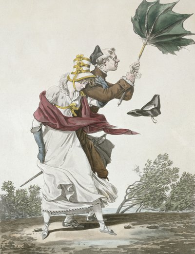 La raffica di vento da Antoine Charles Horace Vernet