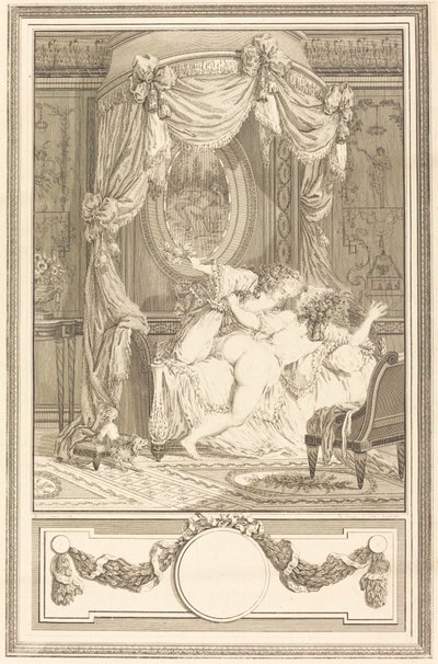 La bastonatura con le rose da Antoine Cosme Giraud after Antoine Borel
