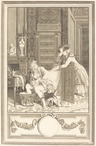 Il bagno dei piedi da Antoine Cosme Giraud after Antoine Borel