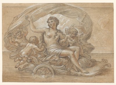 Galatea sul suo carro marino da Antoine Coypel