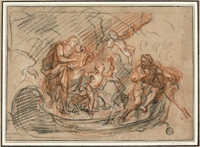 Orfeo sul fiume Stige da Antoine Coypel