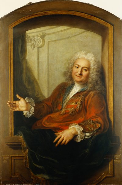 Ritratto di Monsieur Dupille, Mezzo Corpo, in una Veste Seduto sul Bordo di una Finestra, 1733 da Antoine Coypel
