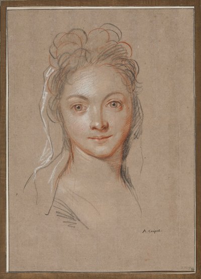 Giovane donna di fronte da Antoine Coypel