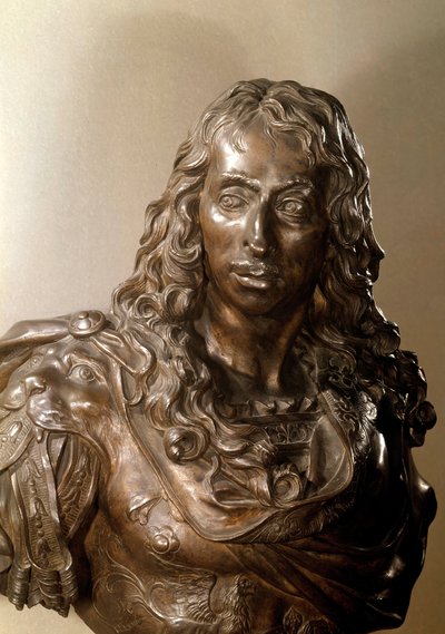 Busto in bronzo di Luigi II di Borbone, Principe di Condé noto come il Gran Condé (1621-1686). Scultura di Antoine Coysevox (1640-1720) XVII secolo da Antoine Coysevox