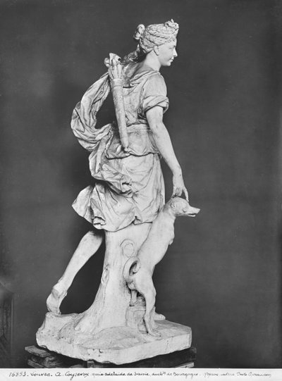 Marie-Adelaide de Savoie, Duchessa di Borgogna, come Diana cacciatrice, 1709 da Antoine Coysevox