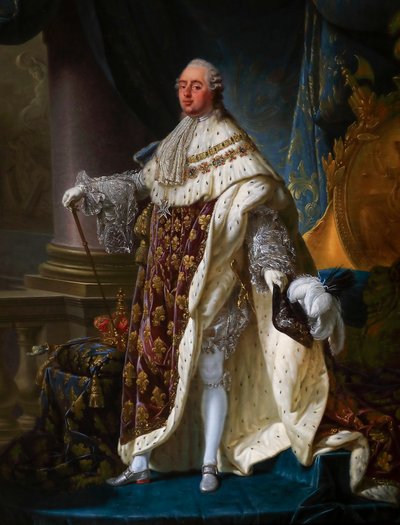 Luigi XVI, in costume di incoronazione da Antoine François Callet
