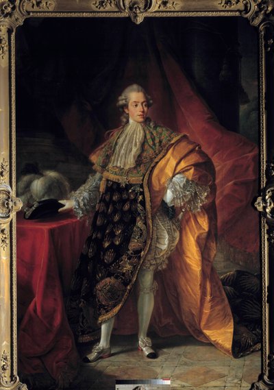 Ritratto a figura intera di Carlo Filippo di Francia da Antoine François Callet