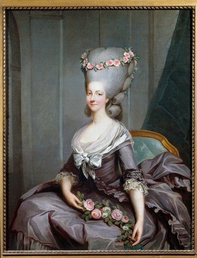 Ritratto di Marie Thérèse Louise de Savoie Carignan, Principessa de Lamballe da Antoine François Callet