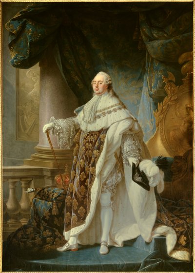 Ritratto del re di Francia Luigi XVI (1754-1793) in abito reale da Antoine François Callet
