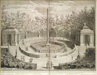 Fontaine des Domes, Versailles, c.1715 (incisione) da Antoine Herriset