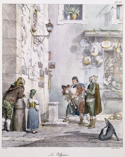 I pifferai, di Antoine-Jean-Baptiste Thomas (1791-1833) da Antoine Jean Baptiste Thomas