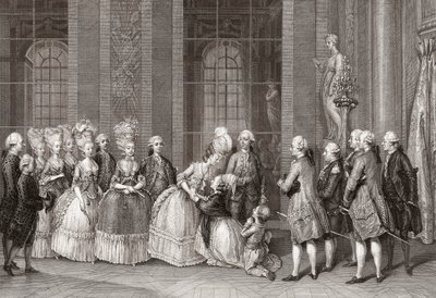 Maria Antonietta visitata dalla famiglia Bellegarde da Antoine Jean Duclos