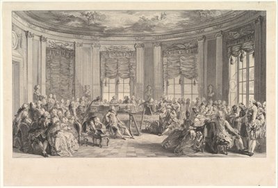Il concerto, 1774 da Antoine Jean Duclos