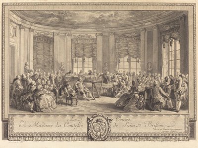 Il concerto da Antoine Jean Duclos after Augustin de Saint Aubin