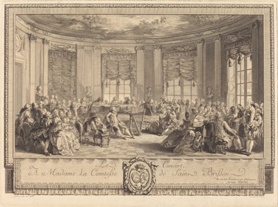 Il concerto da Antoine Jean Duclos after Augustin de Saint Aubin