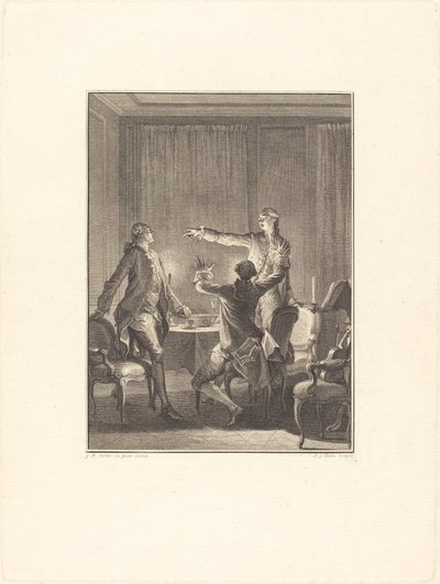 La Provocazione da Antoine Jean Duclos after Jean Michel Moreau