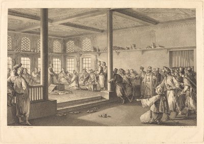 Ricevimento di Choiseul-Gouffier da Hassan-Tchousch-Oglou da Antoine Jean Duclos after Jean Michel Moreau