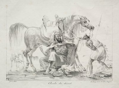 Arabo del deserto, 1817 da Antoine Jean Gros