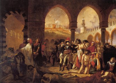Bonaparte visita il lazzaretto di Giaffa da Antoine Jean Gros