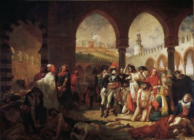 Bonaparte visita i malati di peste a Giaffa da Antoine Jean Gros