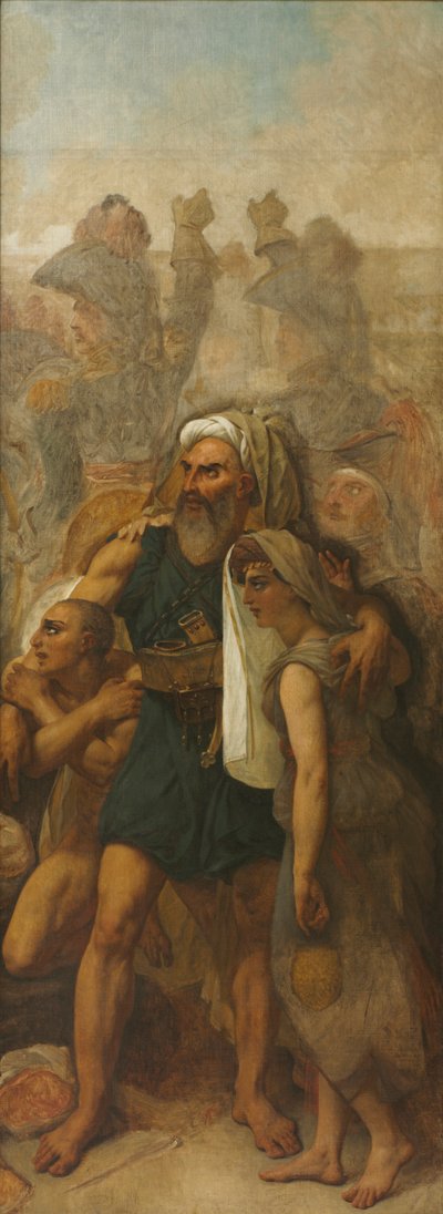 Famiglia egiziana, bozzetto per La battaglia delle piramidi da Antoine Jean Gros