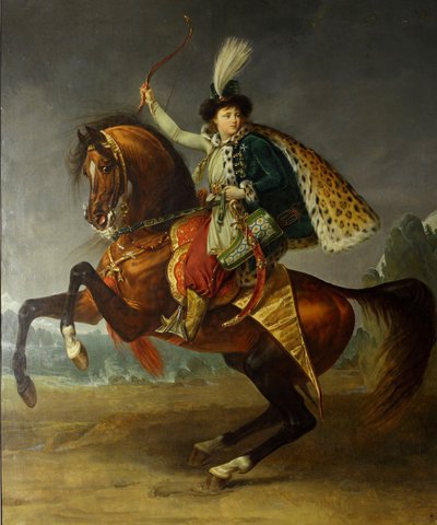 Ritratto equestre del principe Boris Nikolayevich Yusupov 1794-1849, 1809 da Antoine Jean Gros