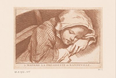 Ragazza addormentata da Antoine Joseph Dezallier d