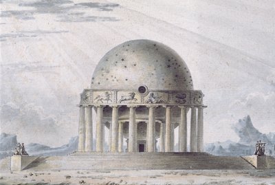 Progetto per una casa per un cosmopolita, 1783 (dettaglio) da Antoine Laurent Thomas Vaudoyer