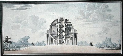 Progetto per una Casa per un Cosmopolita, 1783 (dettaglio) da Antoine Laurent Thomas Vaudoyer